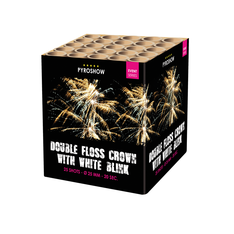 2680 - DOUBLE FLOSS CROWN WITH WHITE BLINK