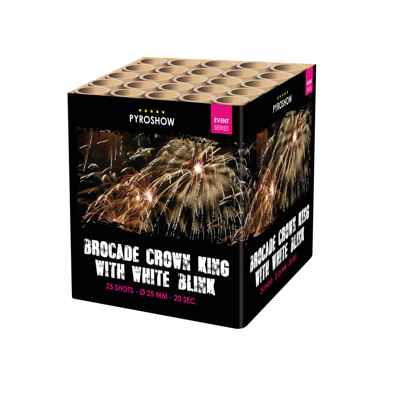 2675 - BROCADE CROWN KING WITH WHITE BLINK