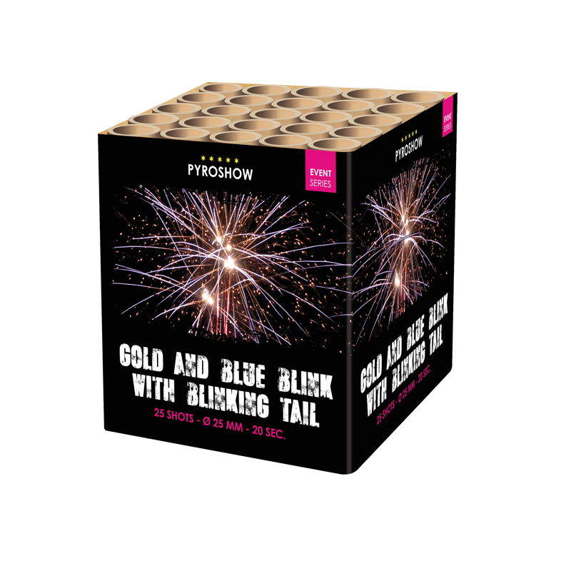 2670 - GOLD & BLUE BLINK WITH BLUE BLINKING TAIL