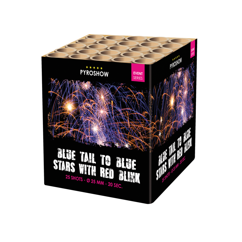 2630 - BLUE STARS & RED BLINK WITH BLUE TAIL