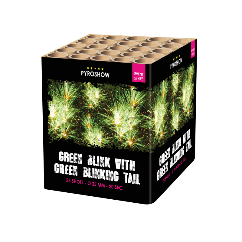 2625 - GREEN BLINK W. GREEN BLINKING TAIL