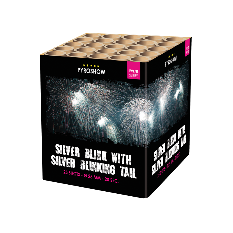 2615 - SILVER BLINK WITH SILVER BLINKING TAIL