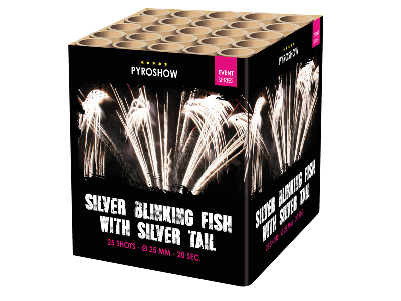 2725 Silver Blinking Fish w.Silver Tail