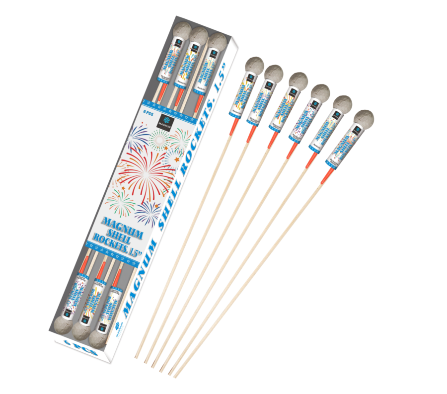 Magnum Shell Rockets 1.5" (6 stk)
