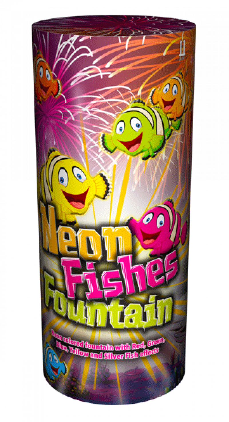 Neon Fishes Fountain